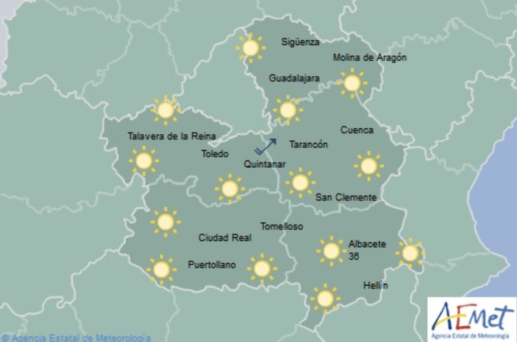 Previsiones de Aemet para hoy, sábado 14 de julio.