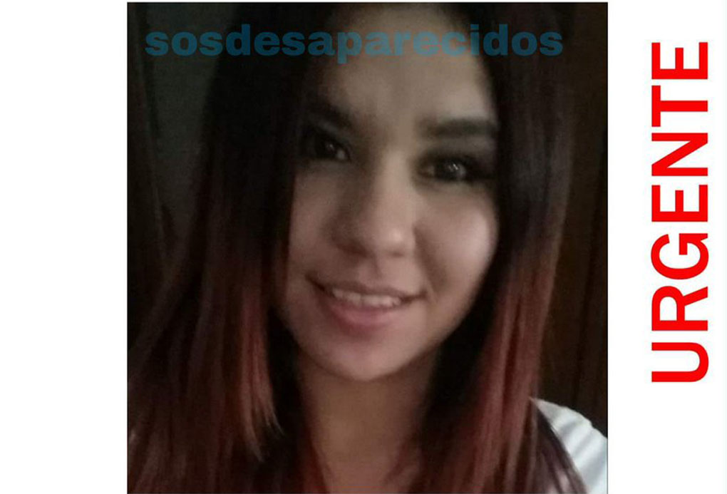 Imagen del cartel elaborado por @SOSDesaparecido para encontrar a la joven. Sandra Patricia Duncan