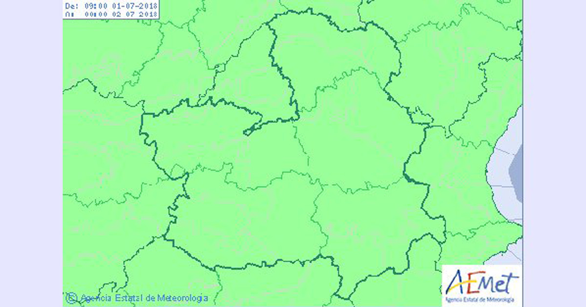 Sin avisos en CLM, según la Aemet