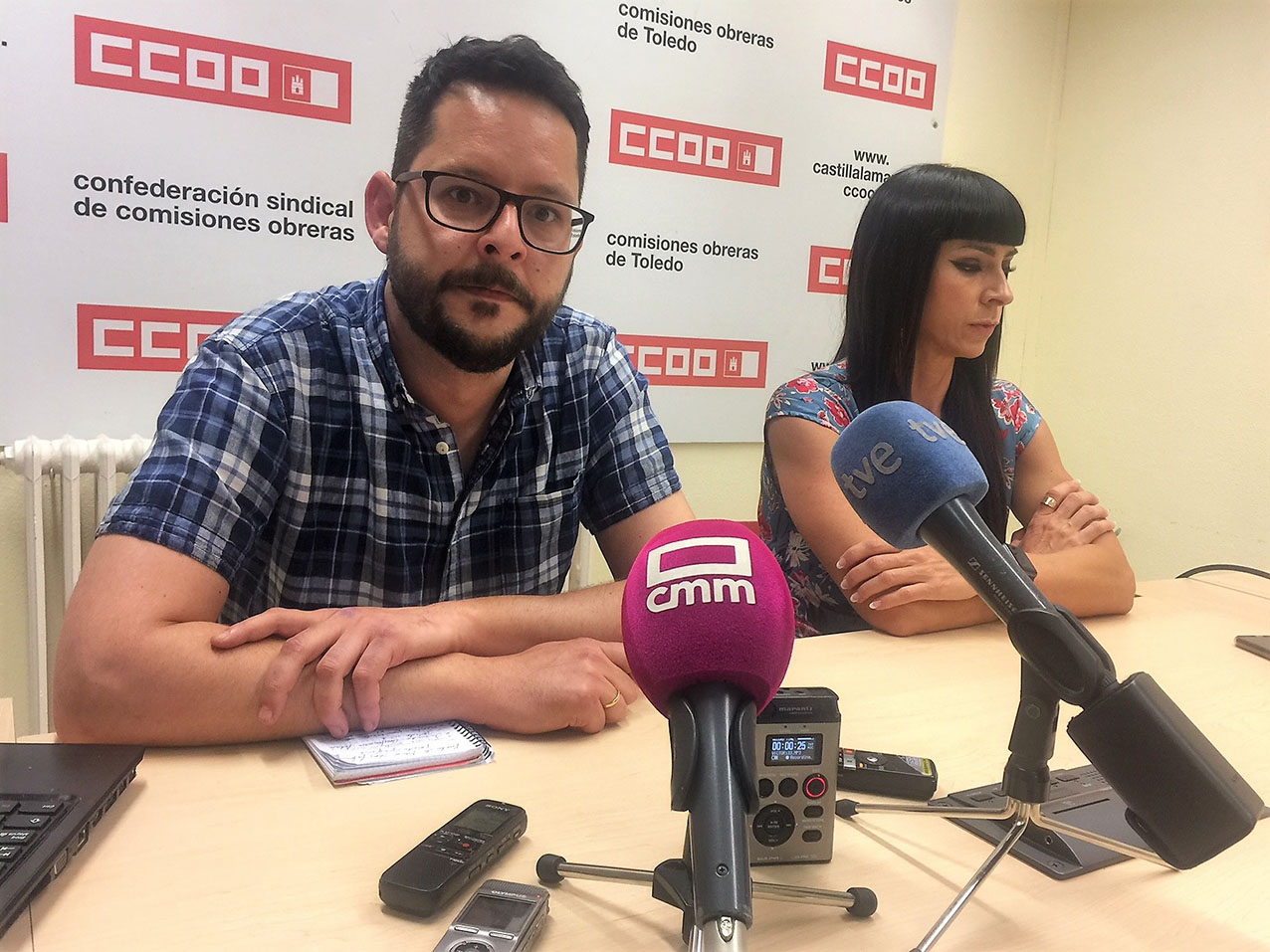 Miguel Ángel Vaquero, de CC.OO. CLM, ha explicado el contenido de la sentencia.