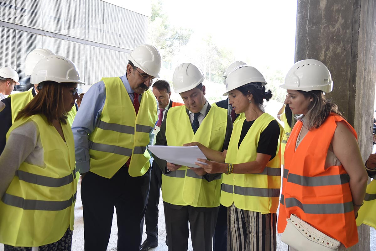 Page y Fernández Sanz, en las obras del Hospital de Guadalajara