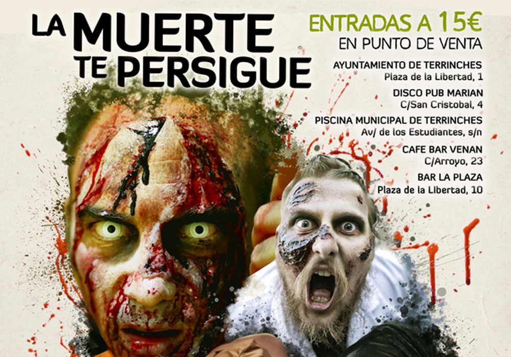 Cartel de la Survival Zombie de Terrinches.