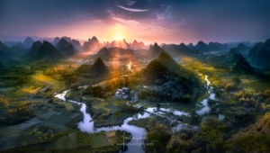 Whuzi Hills, paisaje en Chica cercano a las montañas de la película Avatar. Ganadora de la categoría "Viajes".