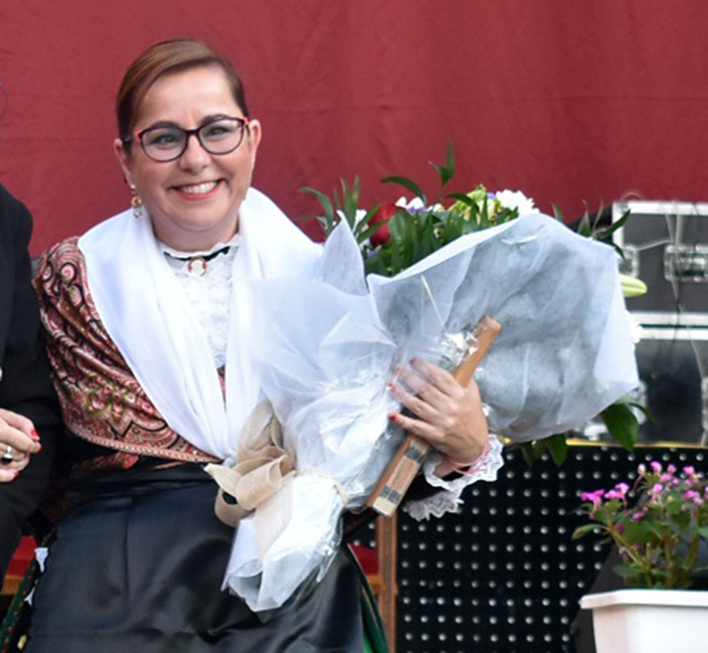 Manuela Nieto-Márquez, durante la fiesta de La Pandorga.