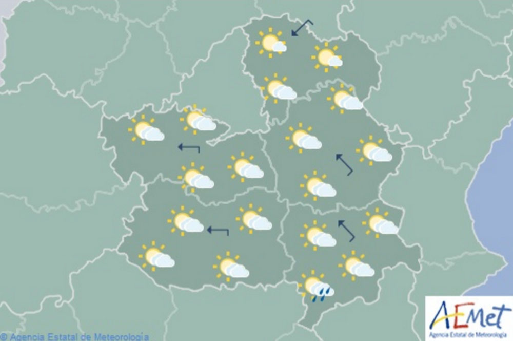 Mapa predictivo de la Aemet.