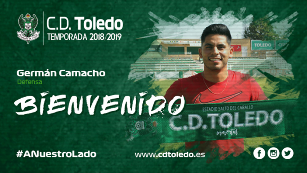 Germán Camacho llega cedido por el conjunto CF Monterrey.