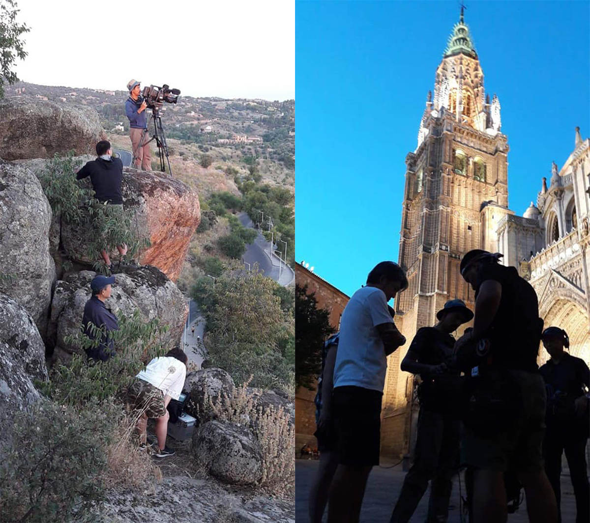 Rodaje de la televisión pública japonesa en Toledo.