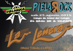 El Pielarock será el 25 de agosto y además de La Leñera tocarán dos bandas de Talavera.