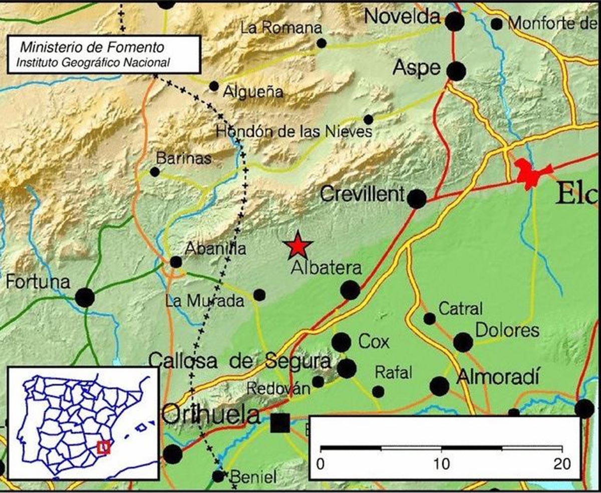 Epicentro del terremoto