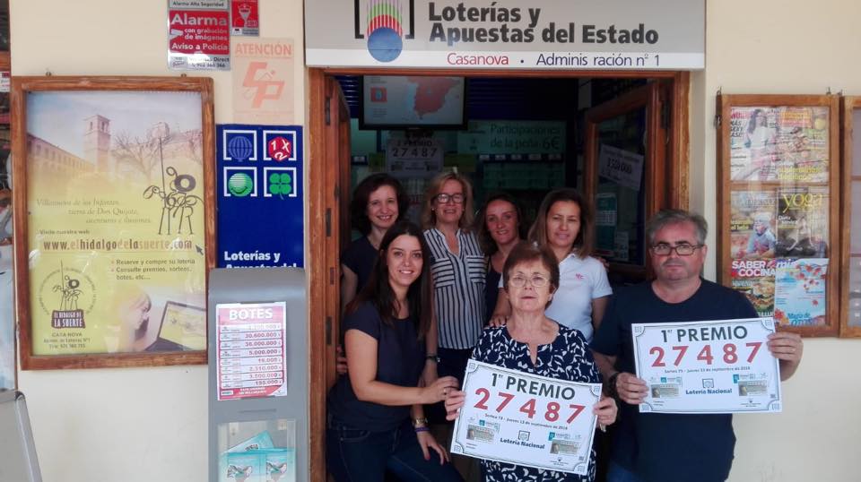 Imagen de la administración en la que ha caído el primer premio de la Lotería Nacional.