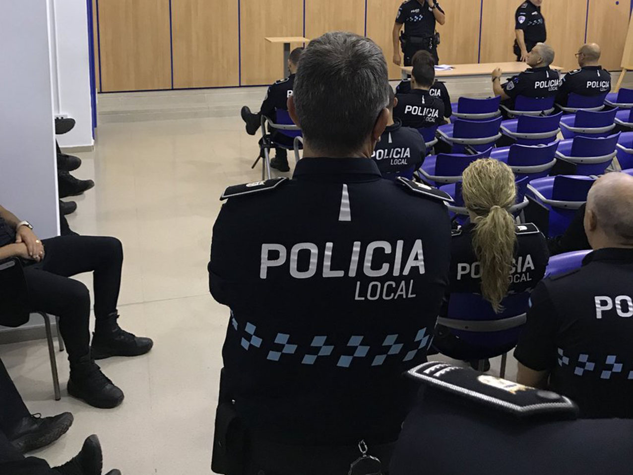 Imagen de archivo de agentes de la Policía Local de Albacete.