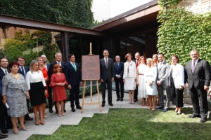 Los alcaldes de las Ciudades Patrimonio junto con el rey Felipe VI.