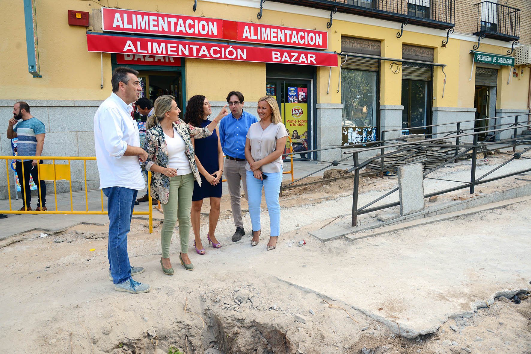 Tolón, en la obras de la Avenida de la Reconquista