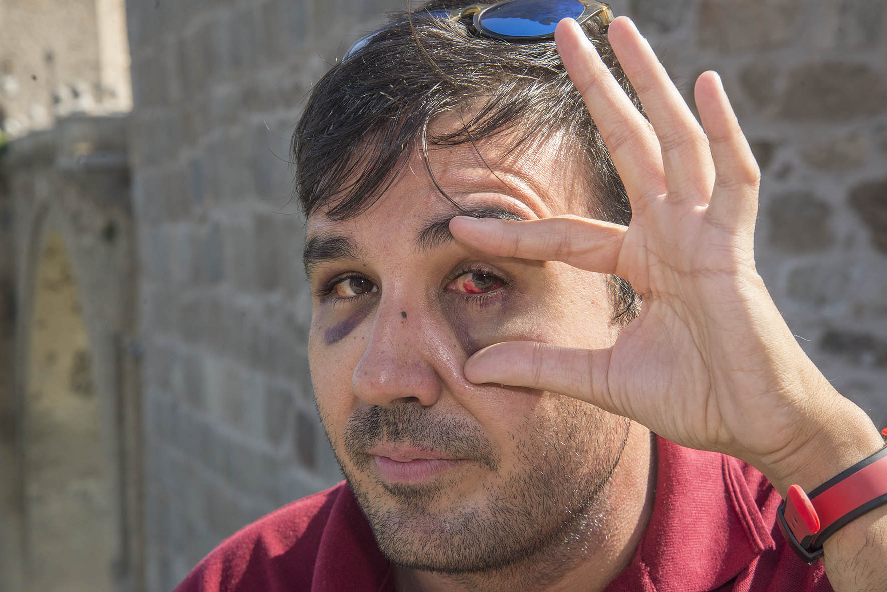 Jose Luis Martínez, taxista toledano agredido.