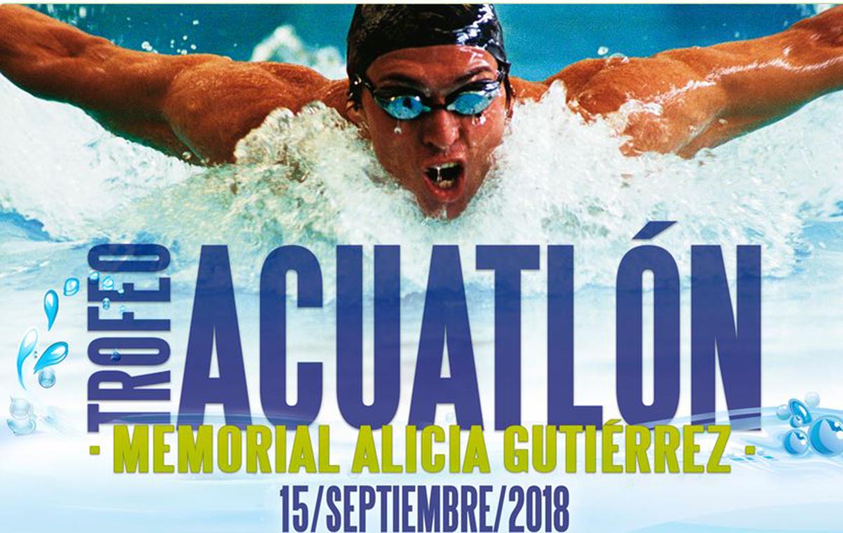 Cartel del Trofeo Acuatlón Alicia Gutiérrez