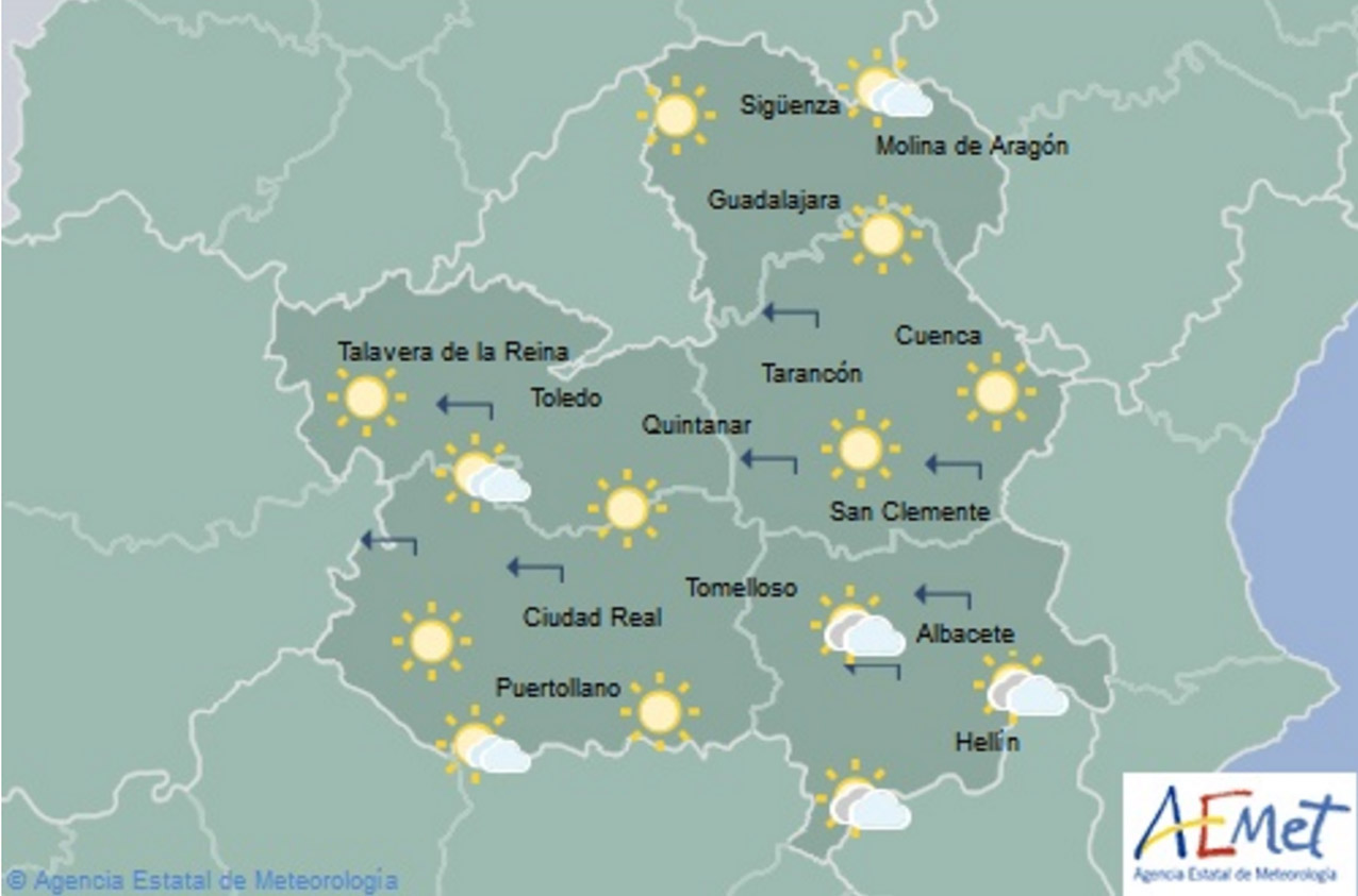 Previsiones meteorológicas de Aemet para hoy, jueves 27.