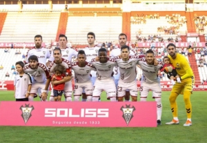 Formación del Albacete contra el Lugo