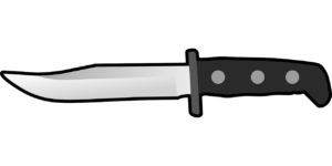 Imagen de archivo de un cuchillo. navaja arma blanca