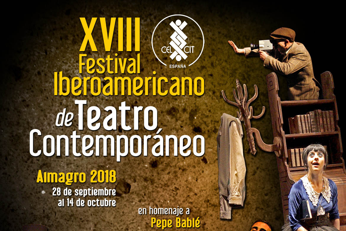 Cartel del XVIII Festival Iberoamericano de Teatro Contemporáneo.