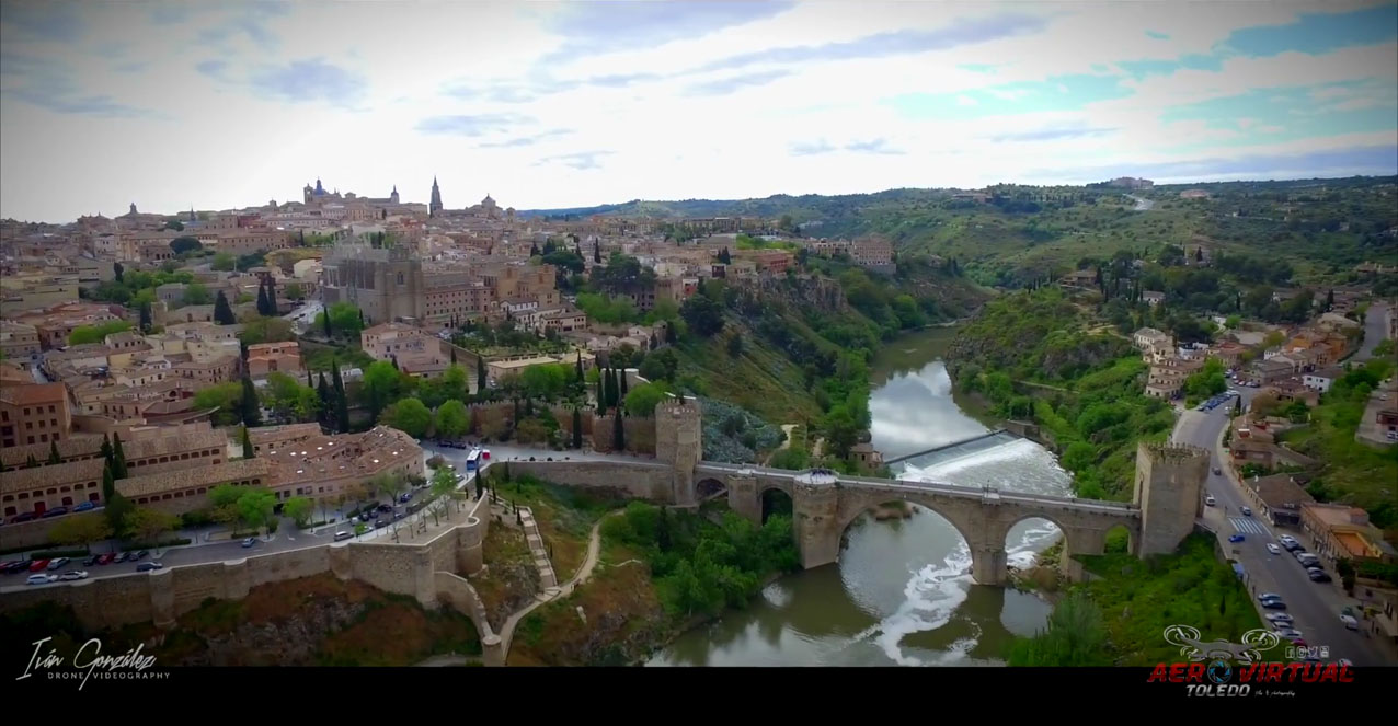 Toledo a vista de dron.