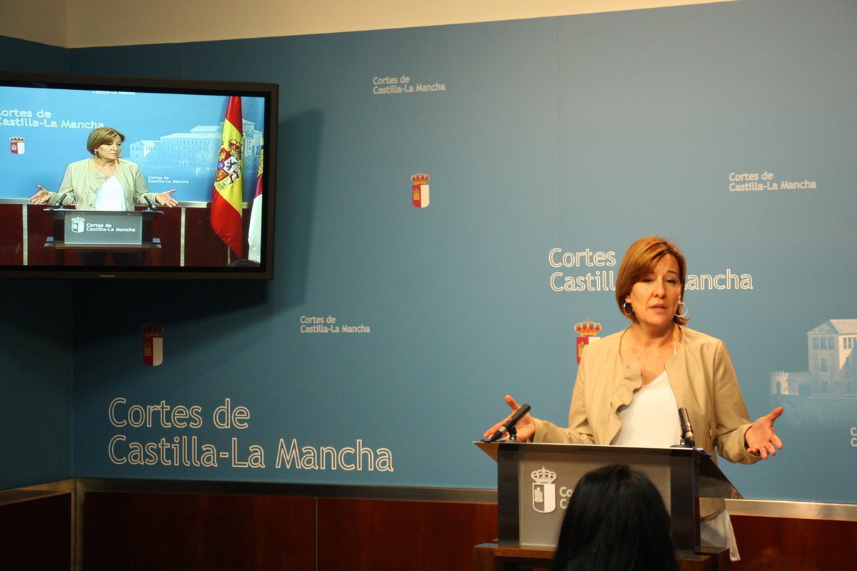 La portavoz del PSOE en las Cortes, Blanca Fernández.