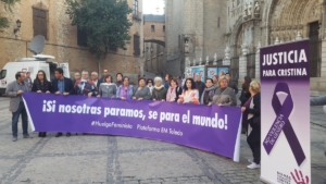Concentración en Toledo que pedía "Justicia para Cristina" Mora