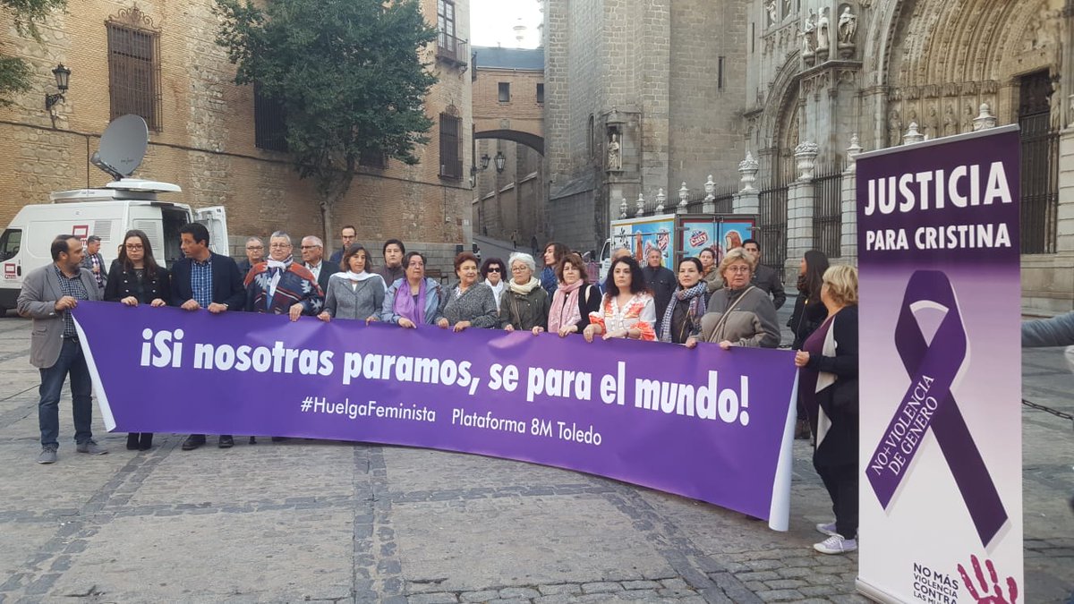 Concentración en Toledo que pedía "Justicia para Cristina" Mora