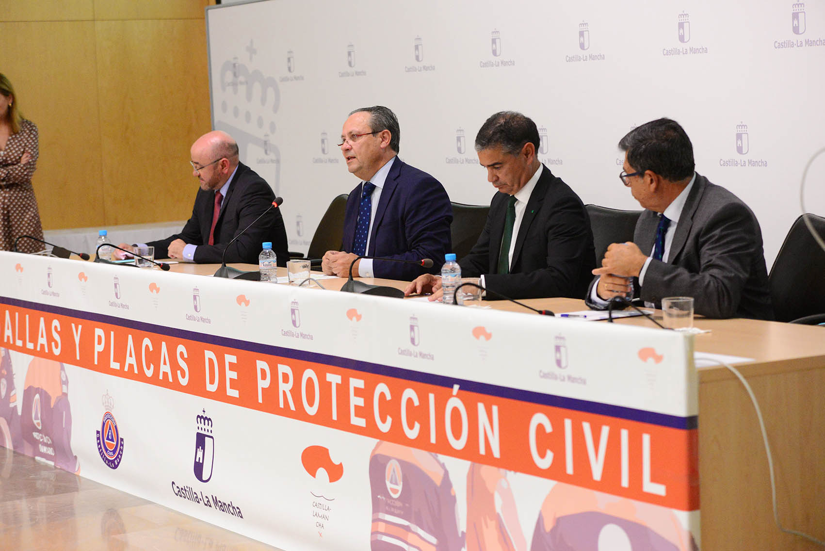 El consejero, durante un acto de concesión de placas de Protección Civil