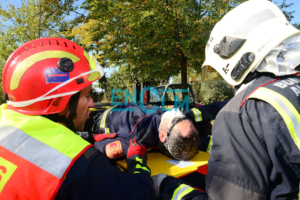 La imagen es del curso de rescate de personas que Bomberos del Consorcio de Toledo han impartido a sus compañeros de la región.