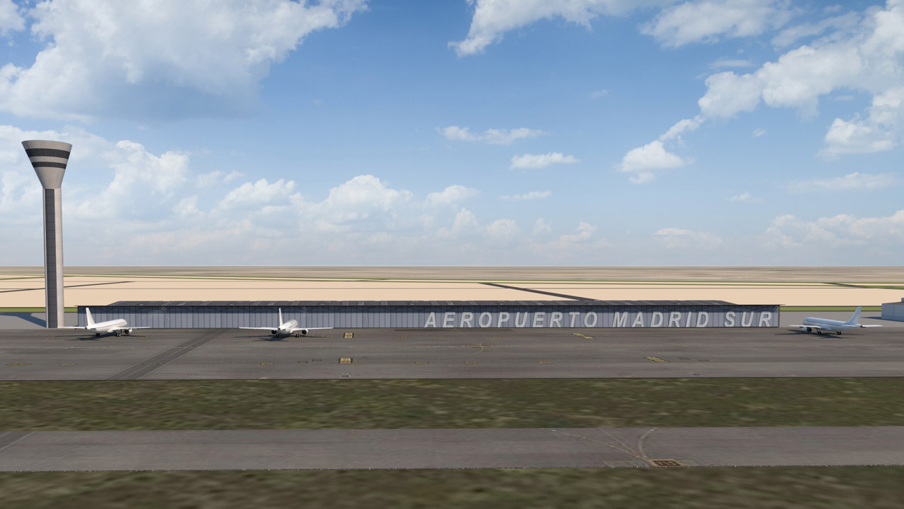 El futuro Aeropuerto Madrid Sur.
