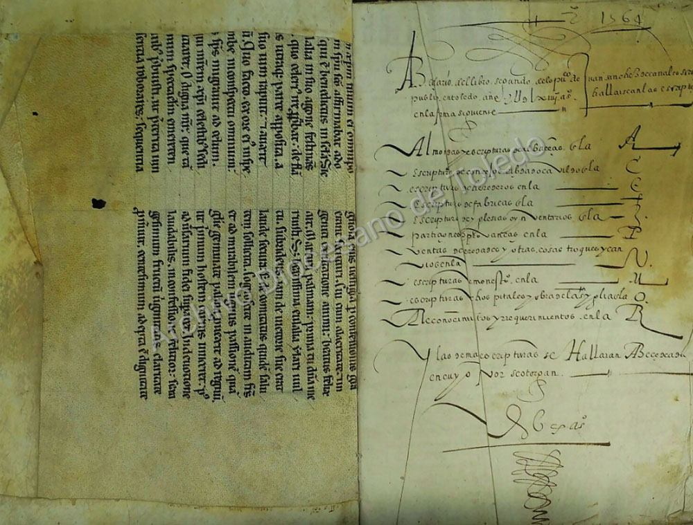 Hace siglos se usaban documentos antiguos para hacer cubiertas