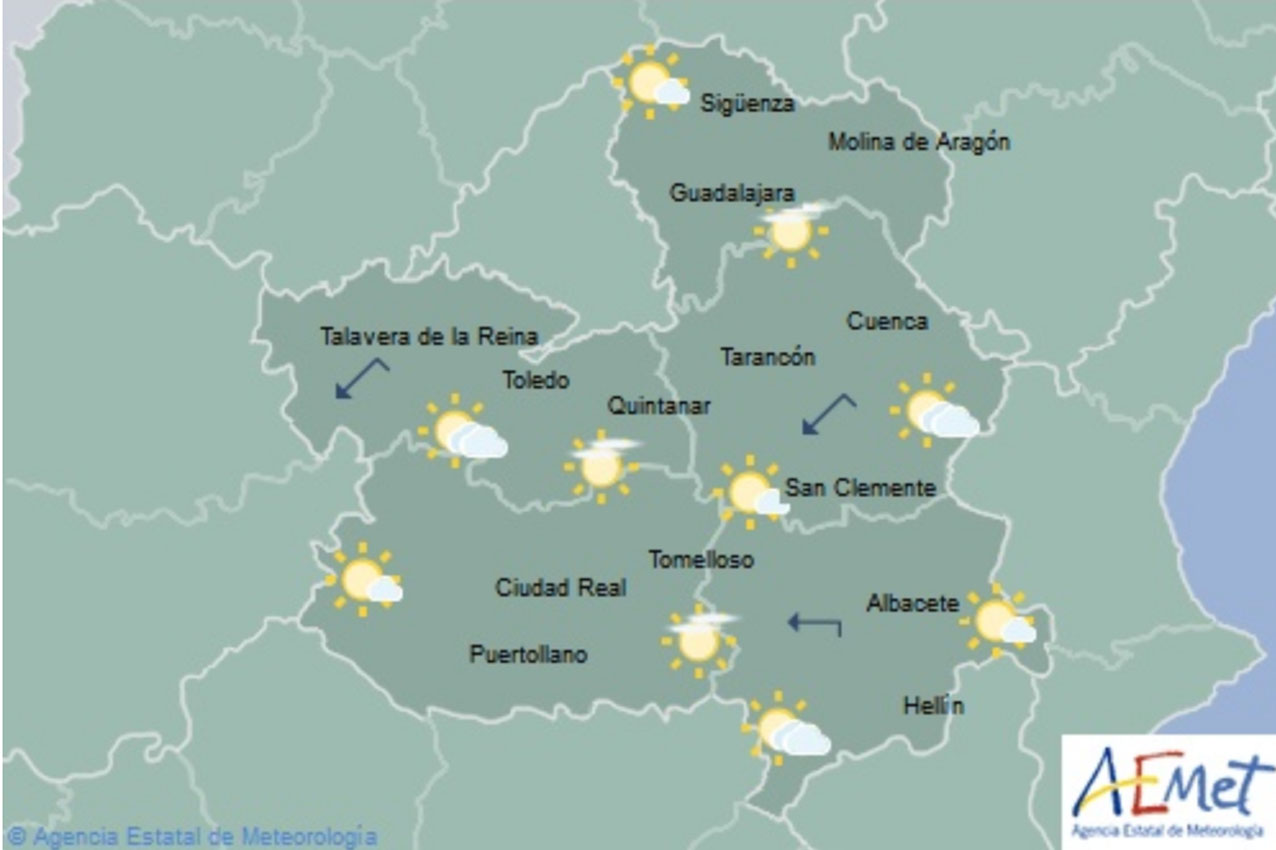 Previsiones de Aemet para hoy, lunes 22 de octubre.