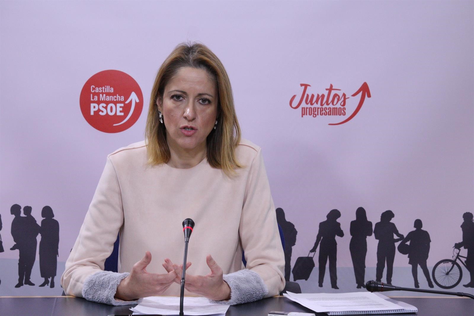 Cristina Maestre, portavoz del PSOE de Castilla-La Mancha. villarejo