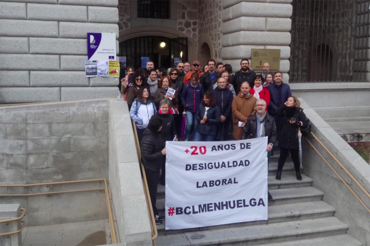 Los trabajadores de la Biblioteca de Castilla-La Mancha, en huelga