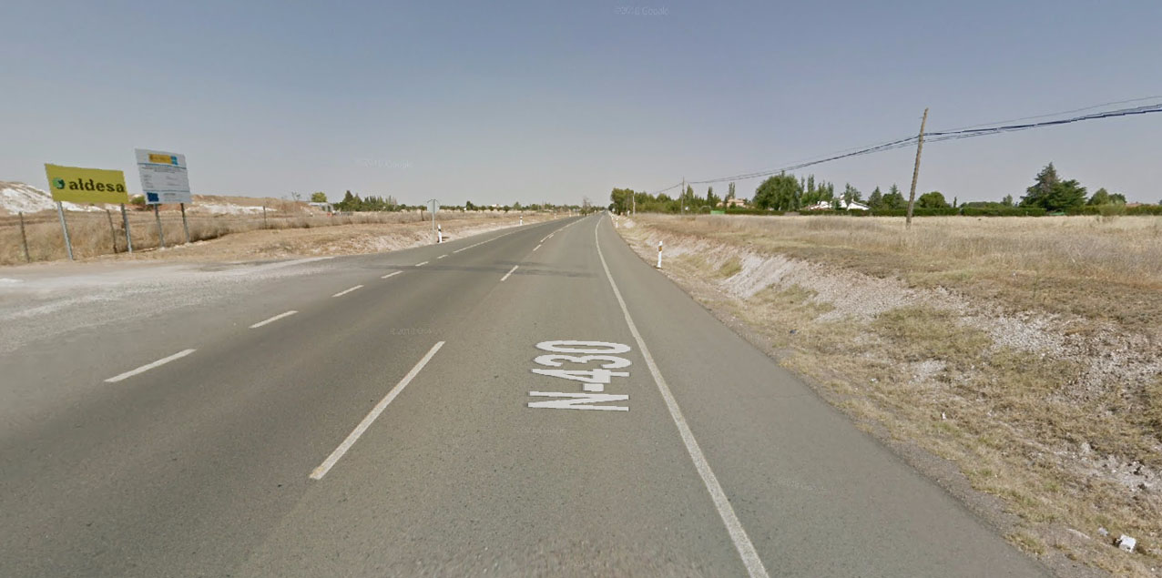 En la Nacional 430, en el kilómetro 302, ha tenido lugar el accidente de tráfico que se ha saldado con dos personas muertas.