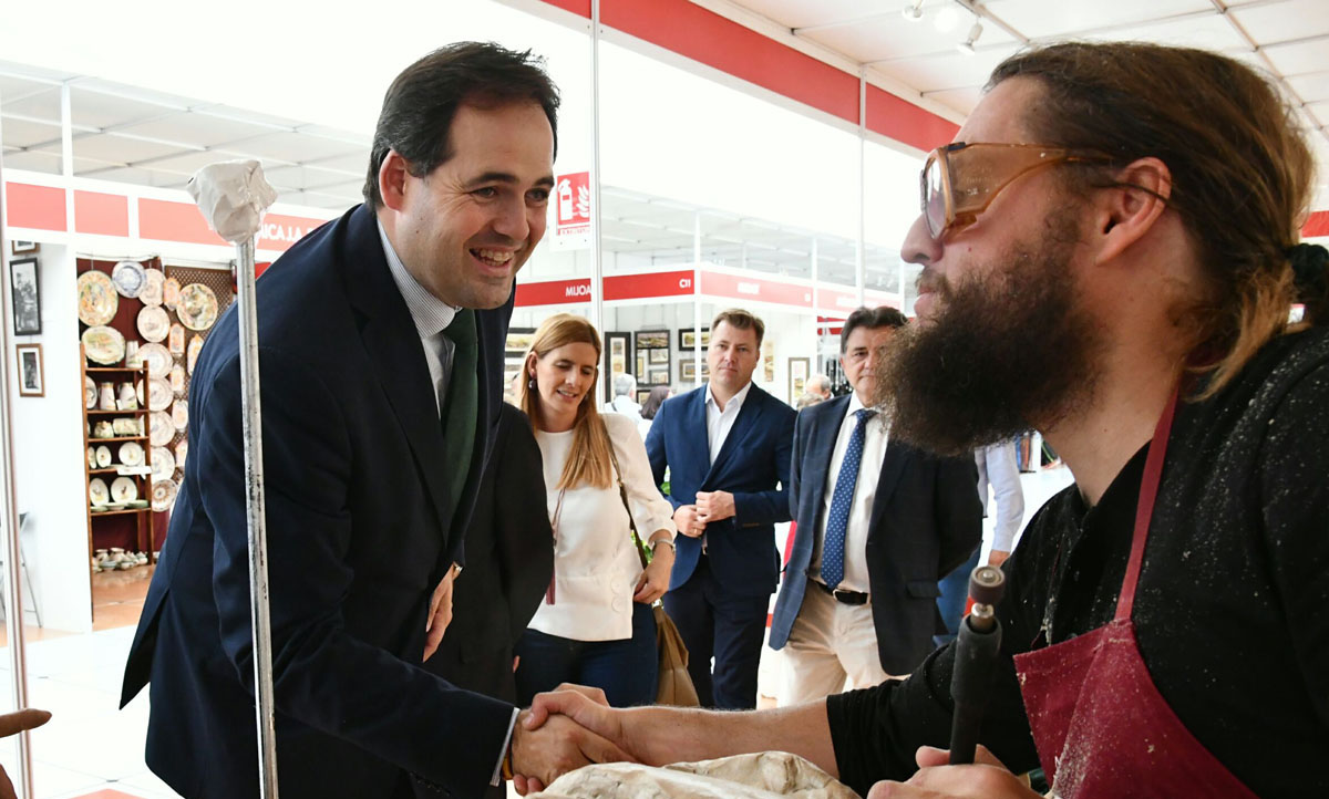 Francisco Núñez en su visita a Farcama.