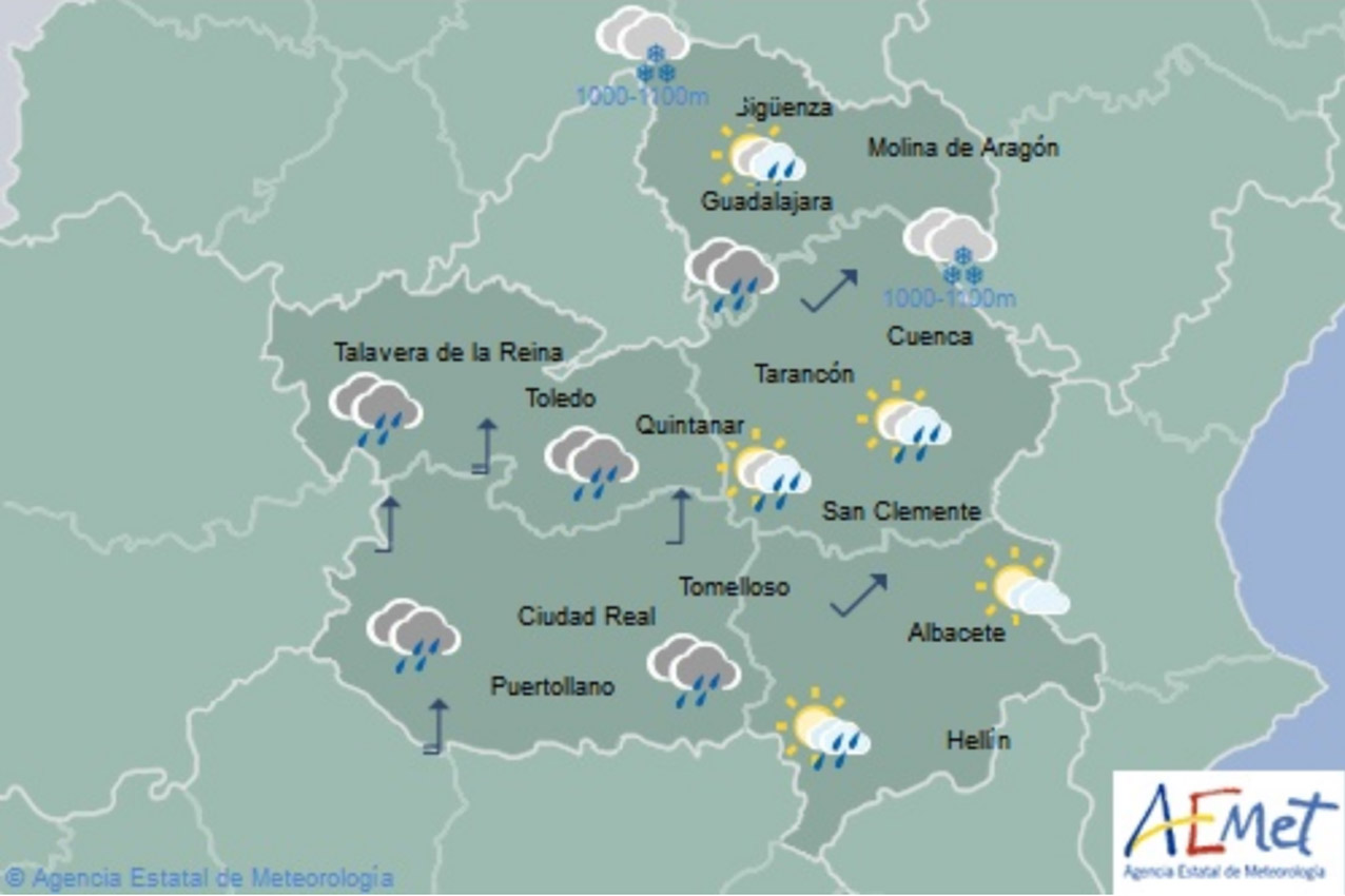 Previsiones de Aemet para hoy, martes 30 de octubre.