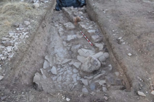 Imagen de las excavaciones que está llevando a cabo el Ayuntamiento de Villamayor de Calatrava.