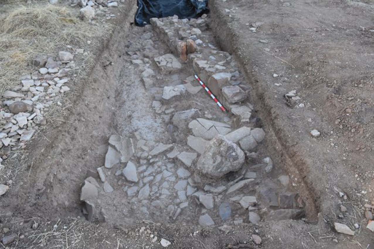 Imagen de las excavaciones que está llevando a cabo el Ayuntamiento de Villamayor de Calatrava.