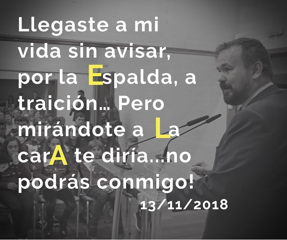 El mensaje que lanza Amores a la enfermedad que padece. ELA