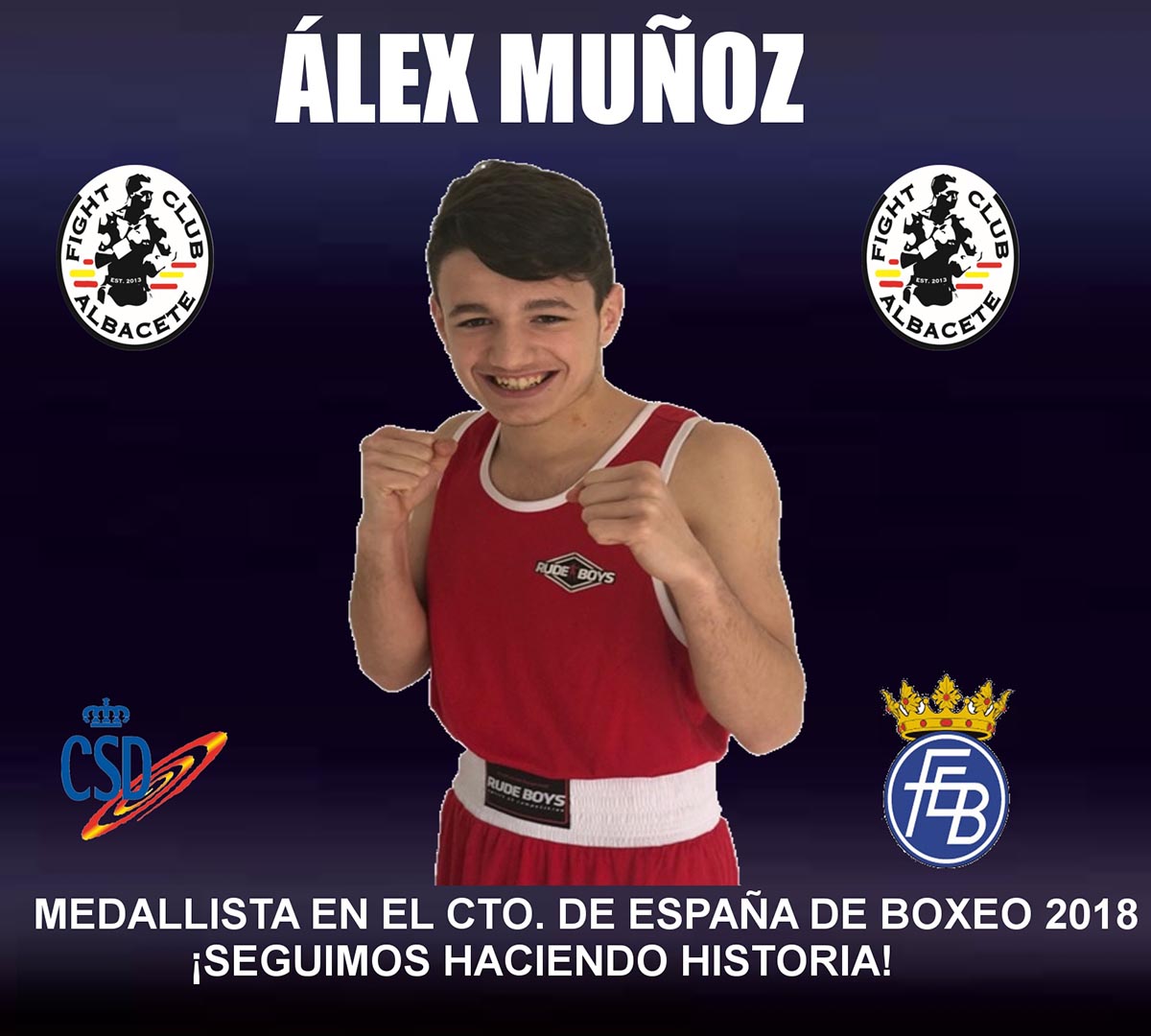 Alex Muñoz, bronce nacional