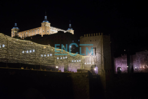 Las luces iluminan la Navidad de Toledo.