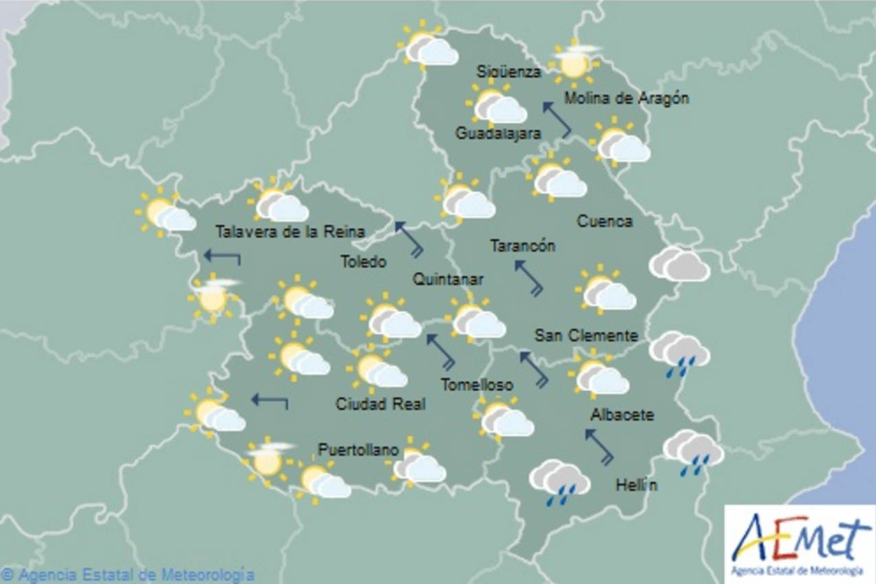 Previsiones de Aemet para hoy, miércoles 14.