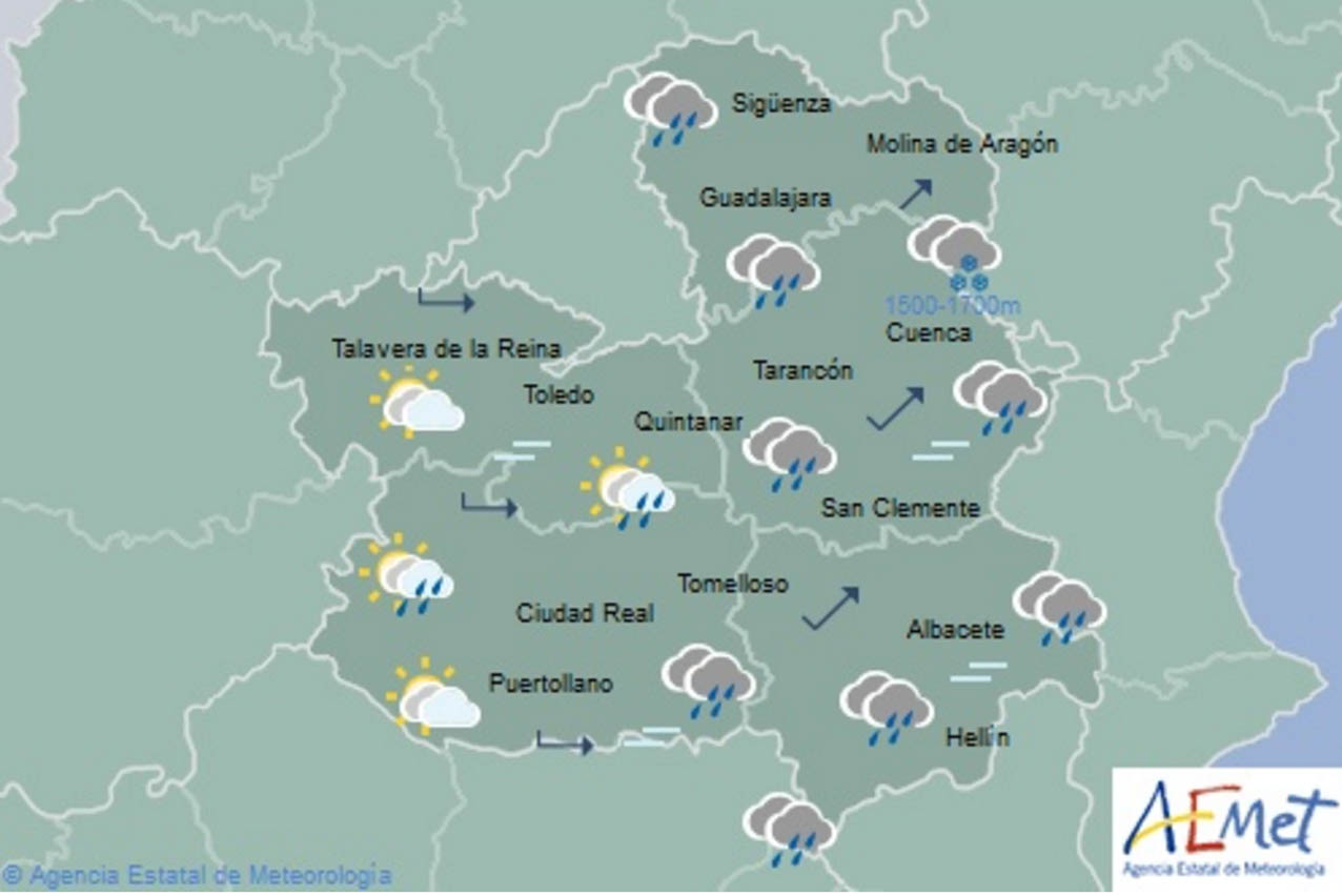 Previsiones de Aemet para hoy, viernes 23 de noviembre.