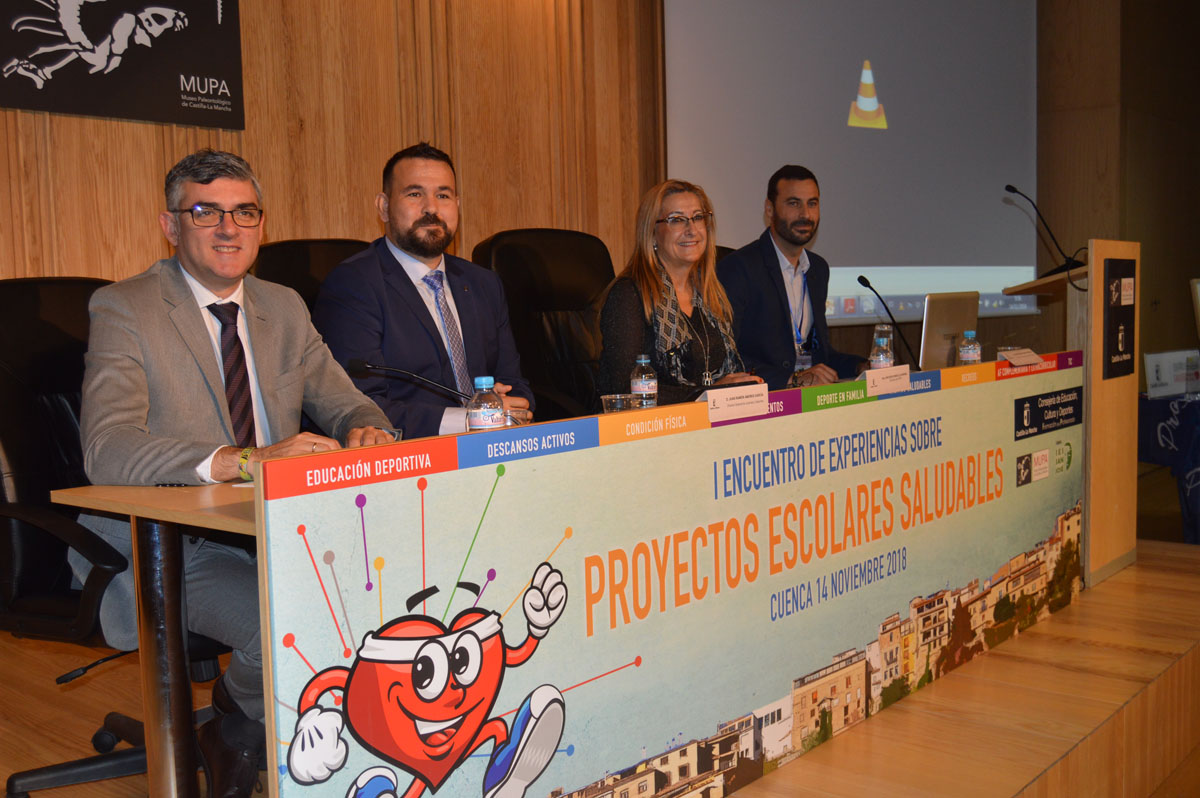 Juan Ramón Amores en el I Encuentro de Experiencias de Proyectos Escolares Saludables.