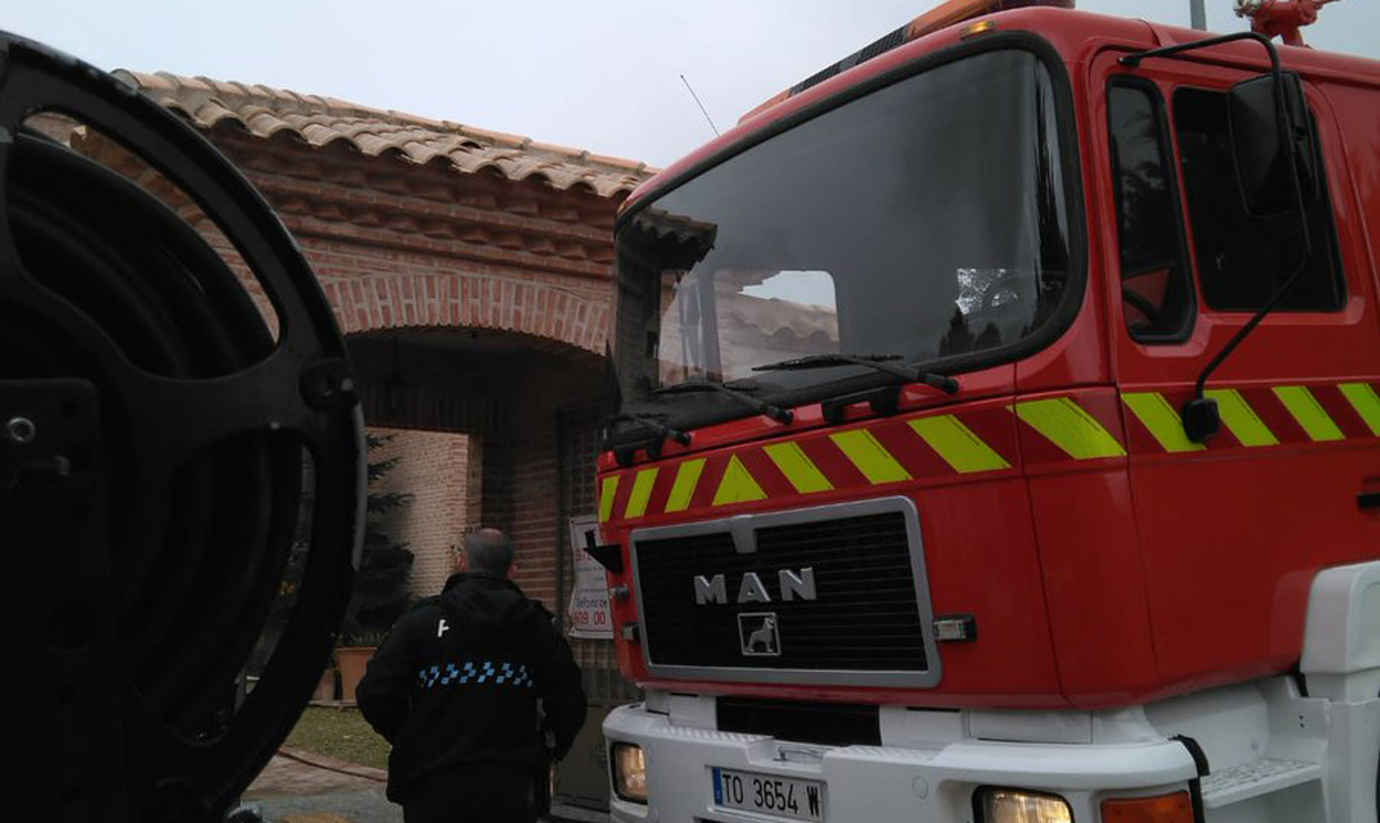 Incendio en una vivienda en Toledo