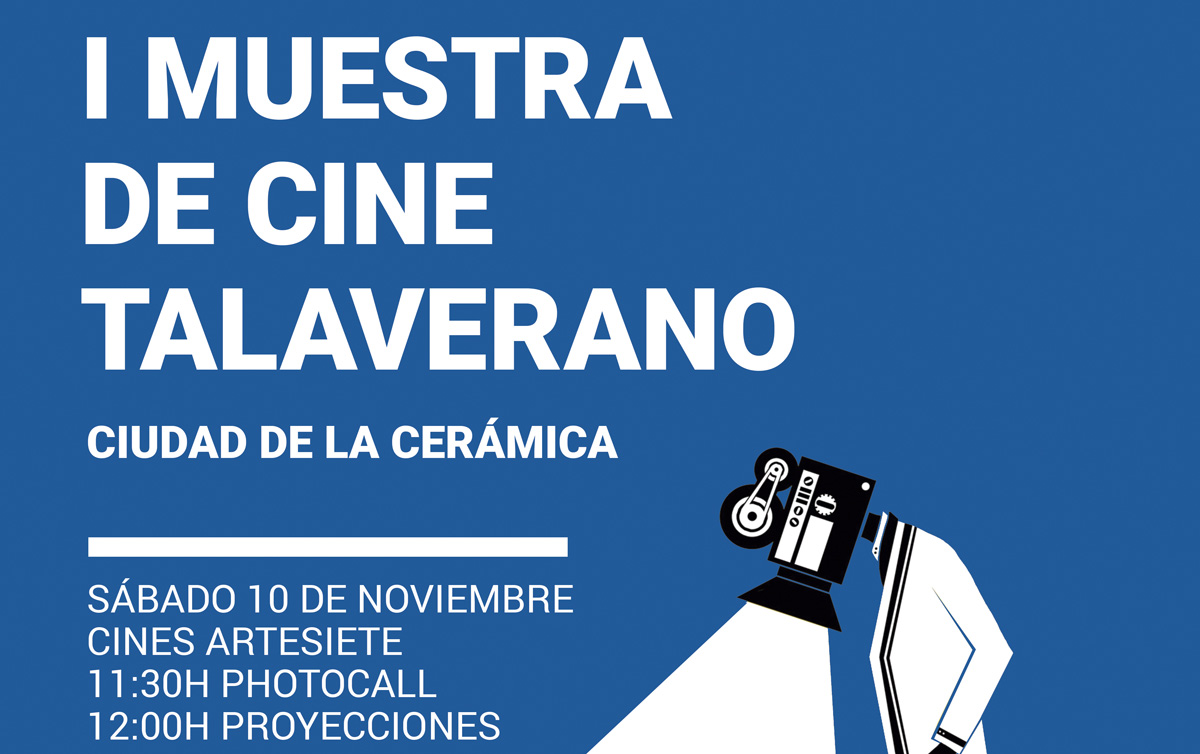 Cartel de la I Muestra de Cine Talaverano "Ciudad de Talavera".