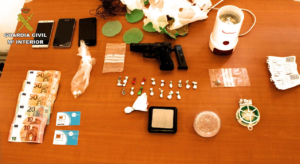 Material incautado en Ciudad Real. droga