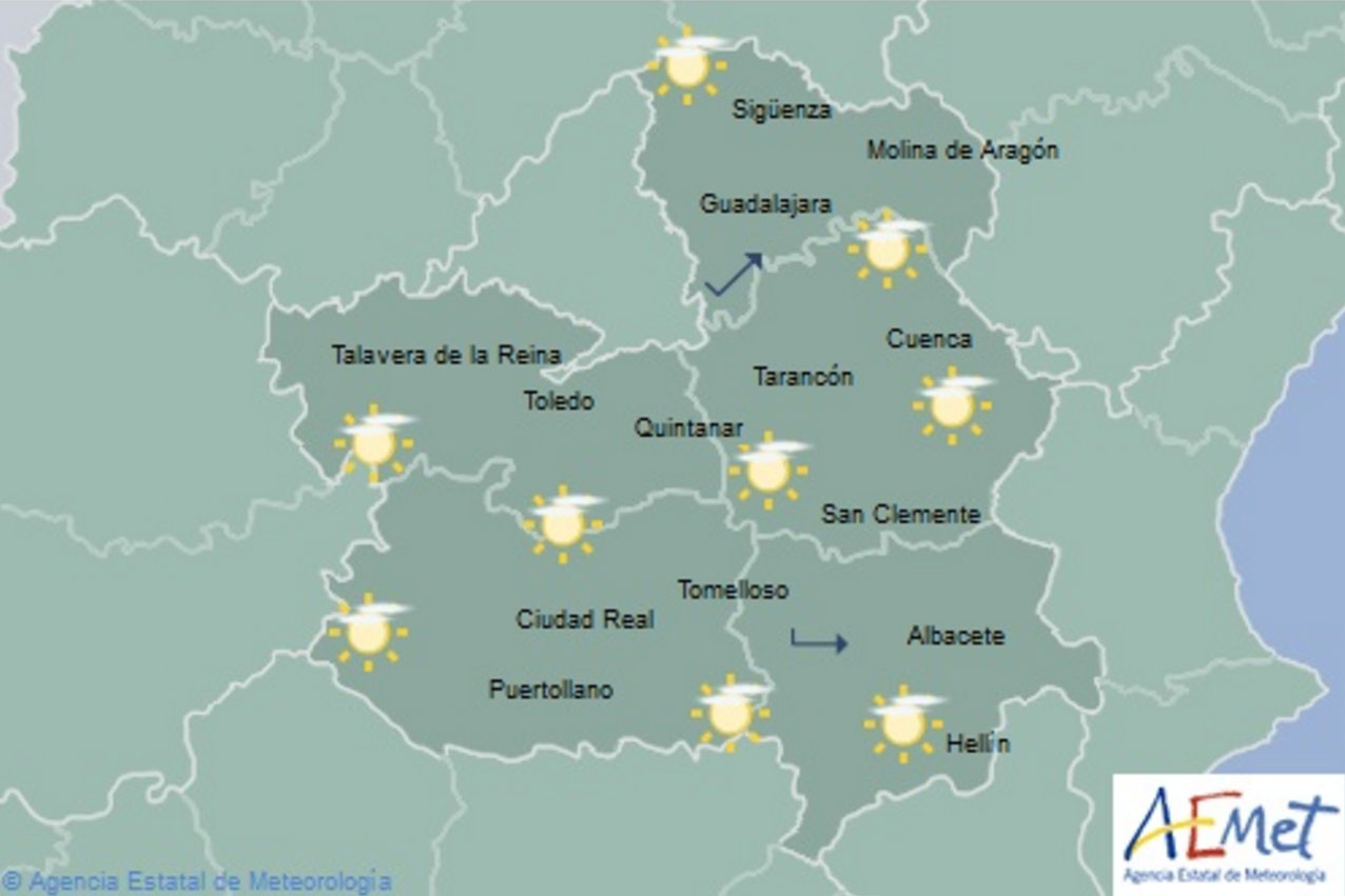 Previsiones de Aemet para hoy, martes 27 de noviembre.