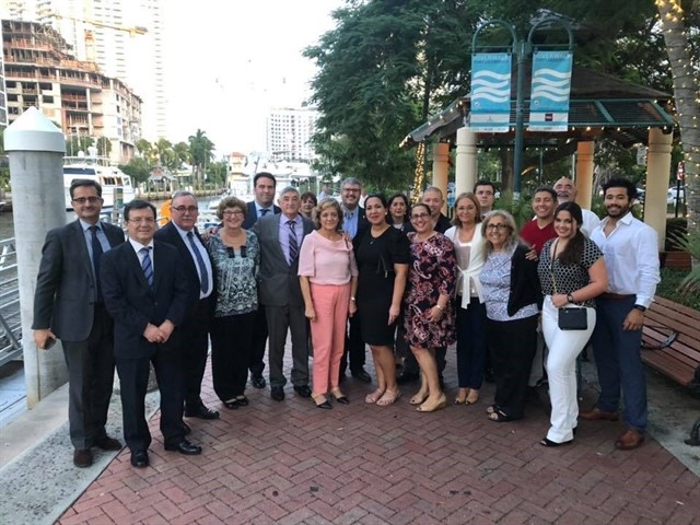 La delegación española en Miami. Foto: @JMCazalis. Pablo Ibar
